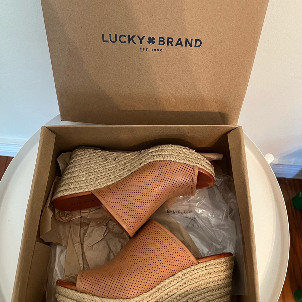 Lucky Brand Mackyla clay/ligth Montana wedges - Picture 10 of 10